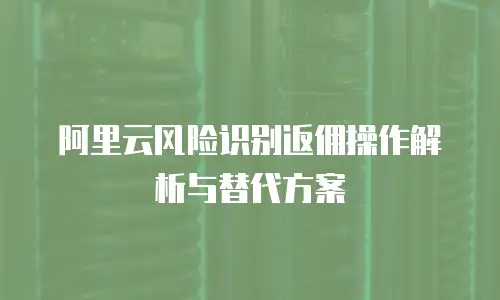 阿里云风险识别返佣操作解析与替代方案