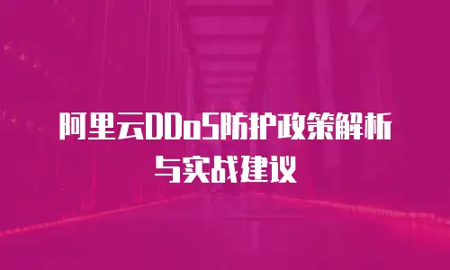 阿里云DDoS防护政策解析与实战建议