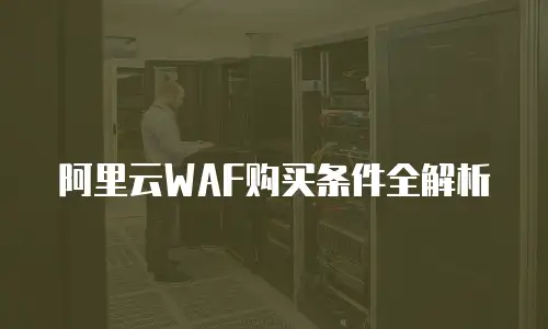 阿里云WAF购买条件全解析