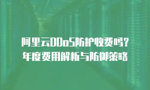 阿里云DDoS防护收费吗？年度费用解析与防御策略