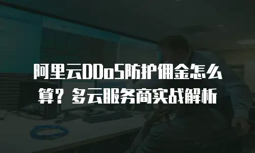 阿里云DDoS防护佣金怎么算？多云服务商实战解析