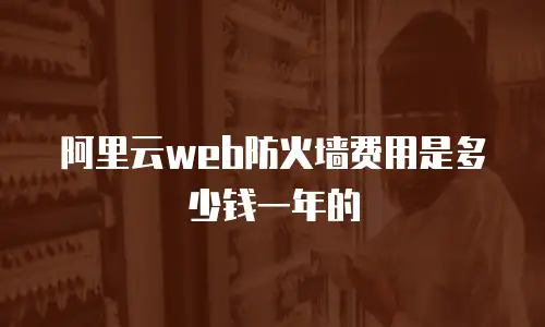阿里云web防火墙费用是多少钱一年的