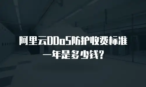 阿里云DDoS防护收费标准一年是多少钱？