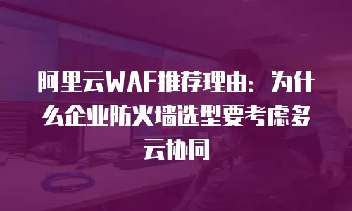 阿里云WAF推荐理由：为什么企业防火墙选型要考虑多云协同