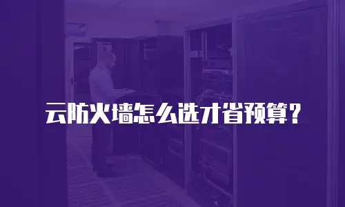 云防火墙怎么选才省预算？