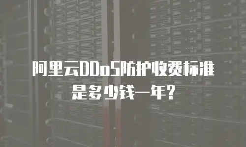 阿里云DDoS防护收费标准是多少钱一年？