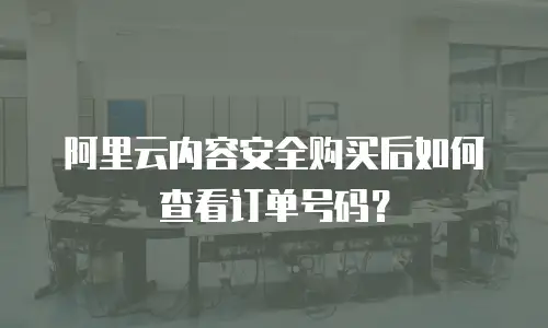 阿里云内容安全购买后如何查看订单号码？