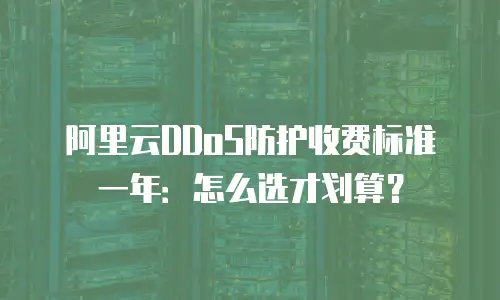 阿里云DDoS防护收费标准一年：怎么选才划算？