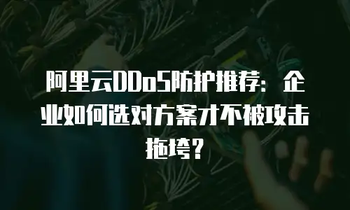 阿里云DDoS防护推荐：企业如何选对方案才不被攻击拖垮？