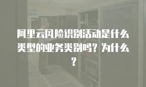 阿里云风险识别活动是什么类型的业务类别吗？为什么？