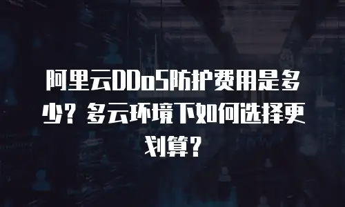 阿里云DDoS防护费用是多少？多云环境下如何选择更划算？