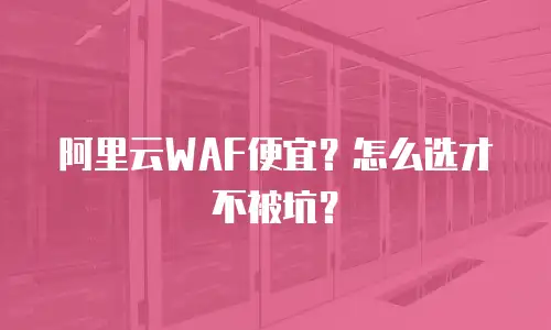 阿里云WAF便宜？怎么选才不被坑？