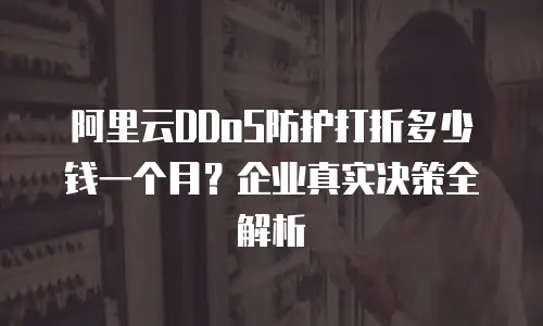 阿里云DDoS防护打折多少钱一个月？企业真实决策全解析