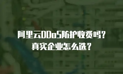 阿里云DDoS防护收费吗？真实企业怎么选？