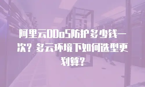 阿里云DDoS防护多少钱一次？多云环境下如何选型更划算？
