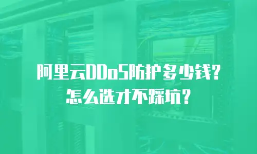 阿里云DDoS防护多少钱？怎么选才不踩坑？