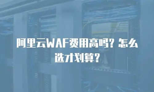 阿里云WAF费用高吗？怎么选才划算？
