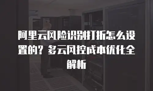 阿里云风险识别打折怎么设置的？多云风控成本优化全解析