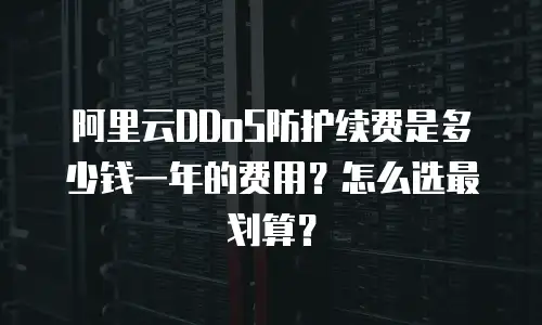 阿里云DDoS防护续费是多少钱一年的费用？怎么选最划算？
