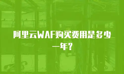 阿里云WAF购买费用是多少一年？