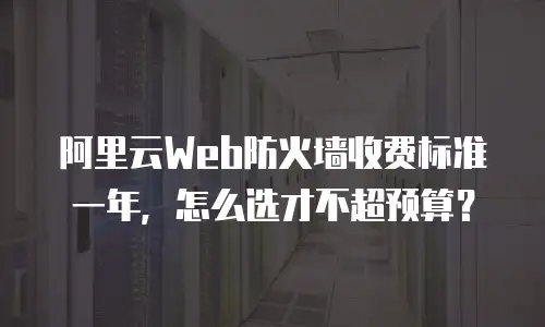 阿里云Web防火墙收费标准一年，怎么选才不超预算？
