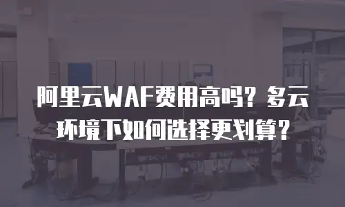 阿里云WAF费用高吗？多云环境下如何选择更划算？