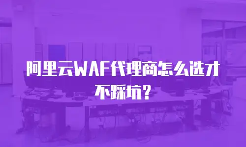 阿里云WAF代理商怎么选才不踩坑？