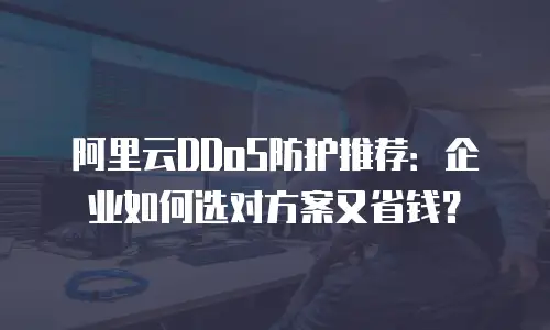 阿里云DDoS防护推荐：企业如何选对方案又省钱？