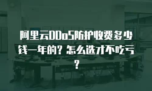 阿里云DDoS防护收费多少钱一年的？怎么选才不吃亏？