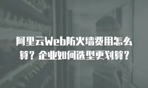 阿里云Web防火墙费用怎么算？企业如何选型更划算？