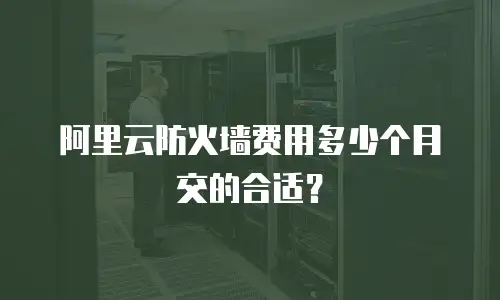 阿里云防火墙费用多少个月交的合适？