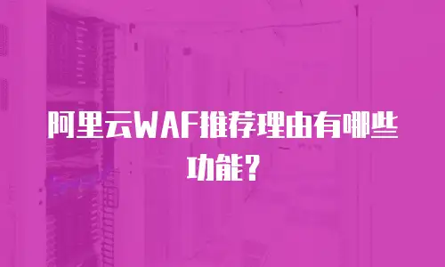 阿里云WAF推荐理由有哪些功能？