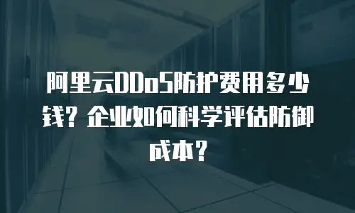 阿里云DDoS防护费用多少钱？企业如何科学评估防御成本？