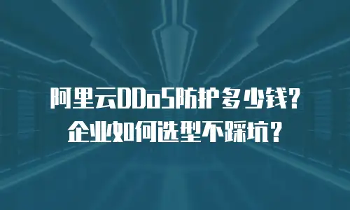 阿里云DDoS防护多少钱？企业如何选型不踩坑？