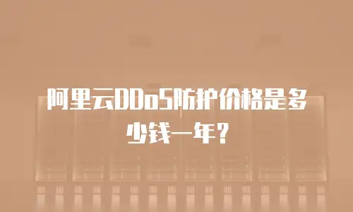 阿里云DDoS防护价格是多少钱一年？