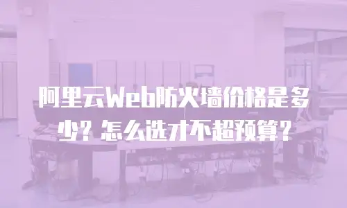 阿里云Web防火墙价格是多少？怎么选才不超预算？