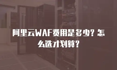 阿里云WAF费用是多少？怎么选才划算？