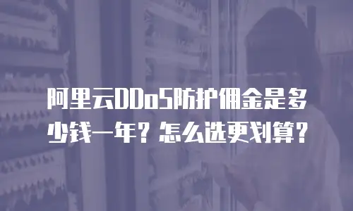 阿里云DDoS防护佣金是多少钱一年？怎么选更划算？