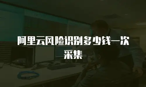 阿里云风险识别多少钱一次采集