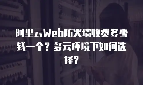阿里云Web防火墙收费多少钱一个？多云环境下如何选择？