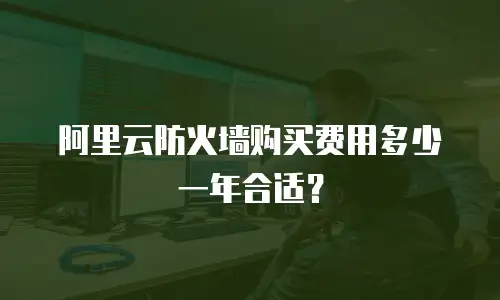 阿里云防火墙购买费用多少一年合适？