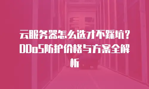 云服务器怎么选才不踩坑？DDoS防护价格与方案全解析