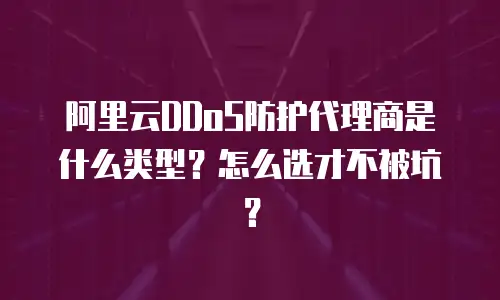 阿里云DDoS防护代理商是什么类型？怎么选才不被坑？