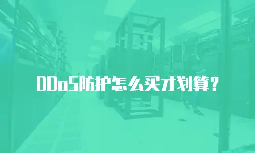 DDoS防护怎么买才划算？