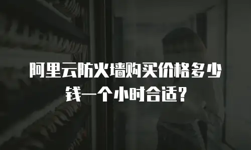阿里云防火墙购买价格多少钱一个小时合适？