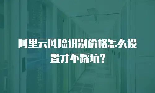 阿里云风险识别价格怎么设置才不踩坑？