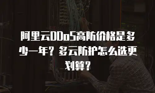 阿里云DDoS高防价格是多少一年？多云防护怎么选更划算？