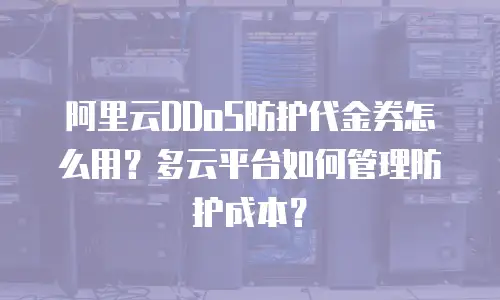 阿里云DDoS防护代金券怎么用？多云平台如何管理防护成本？