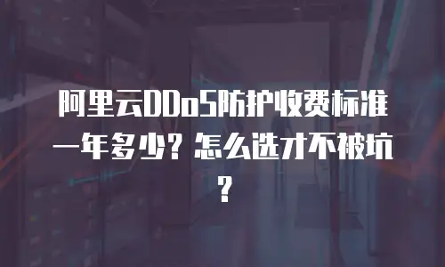 阿里云DDoS防护收费标准一年多少？怎么选才不被坑？