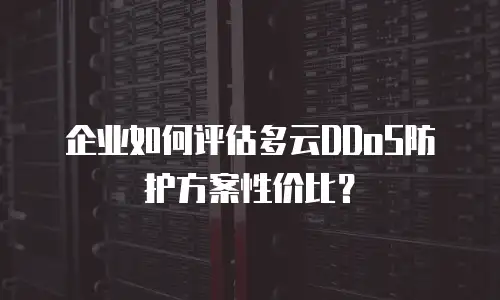 企业如何评估多云DDoS防护方案性价比？